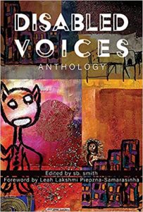 disabled voices anthology book cover art